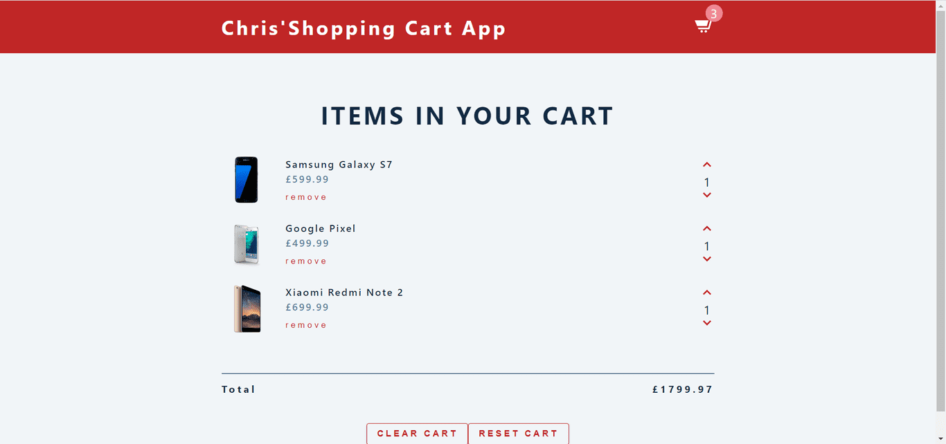 Chris Shopping Cart App